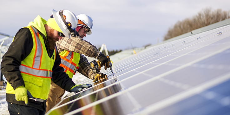 Consumers Energy is constructing their third solar power plant in Cadillac